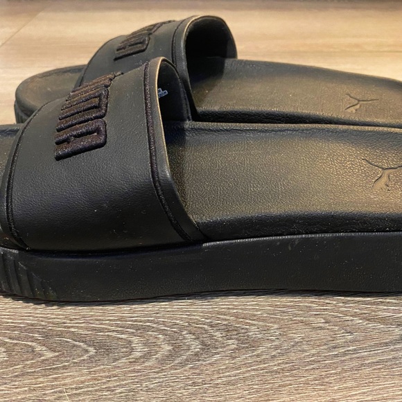 Puma black platform slides - Picture 3 of 6